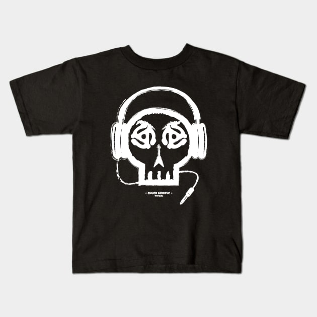 Give me Vinyl or Give me Death! White Kids T-Shirt by Chuck Groove